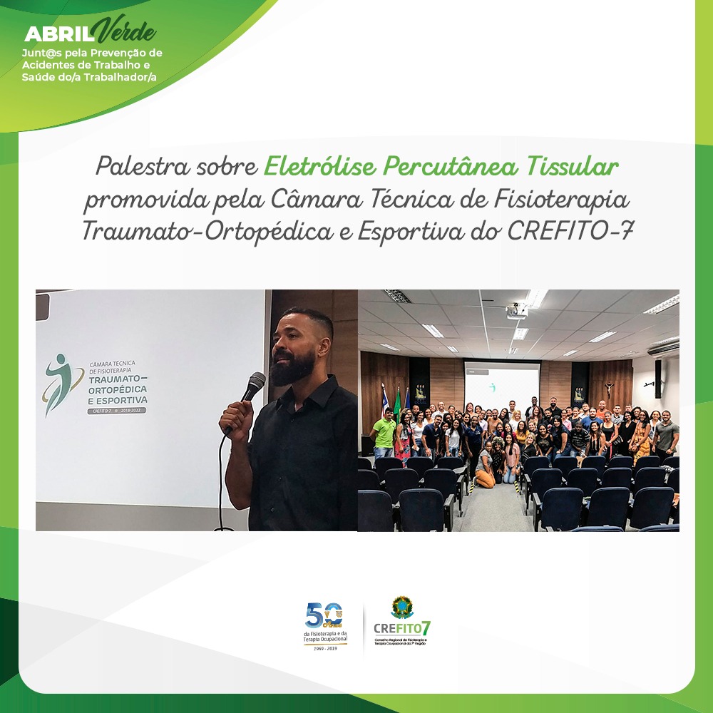 CT de Fisioterapia Traumato-Ortopédica e Esportiva do CREFITO-7 promove palestra em Salvador/BA