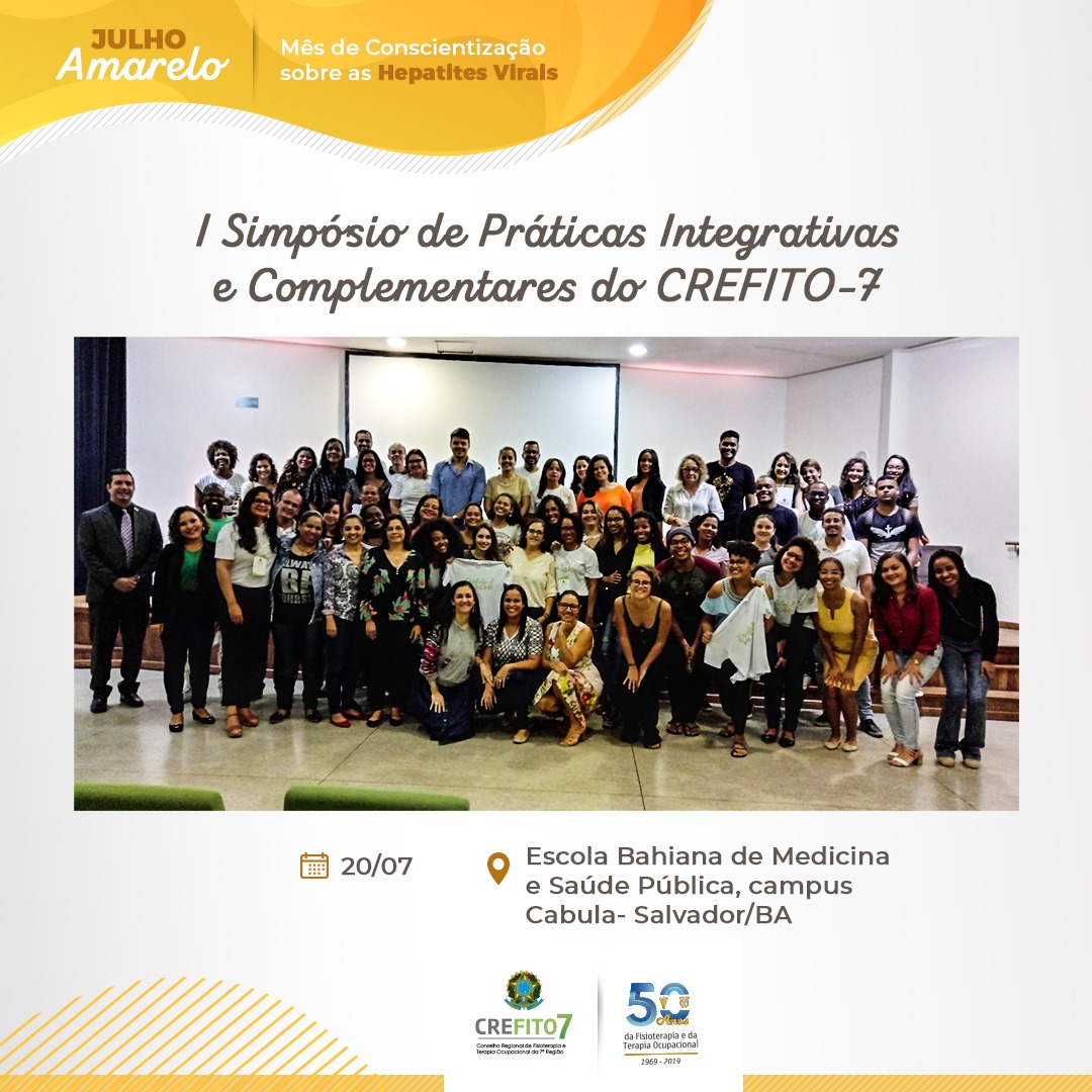 I Simpósio de Práticas Integrativas e Complementares do CREFITO-7 acontece em Salvador!