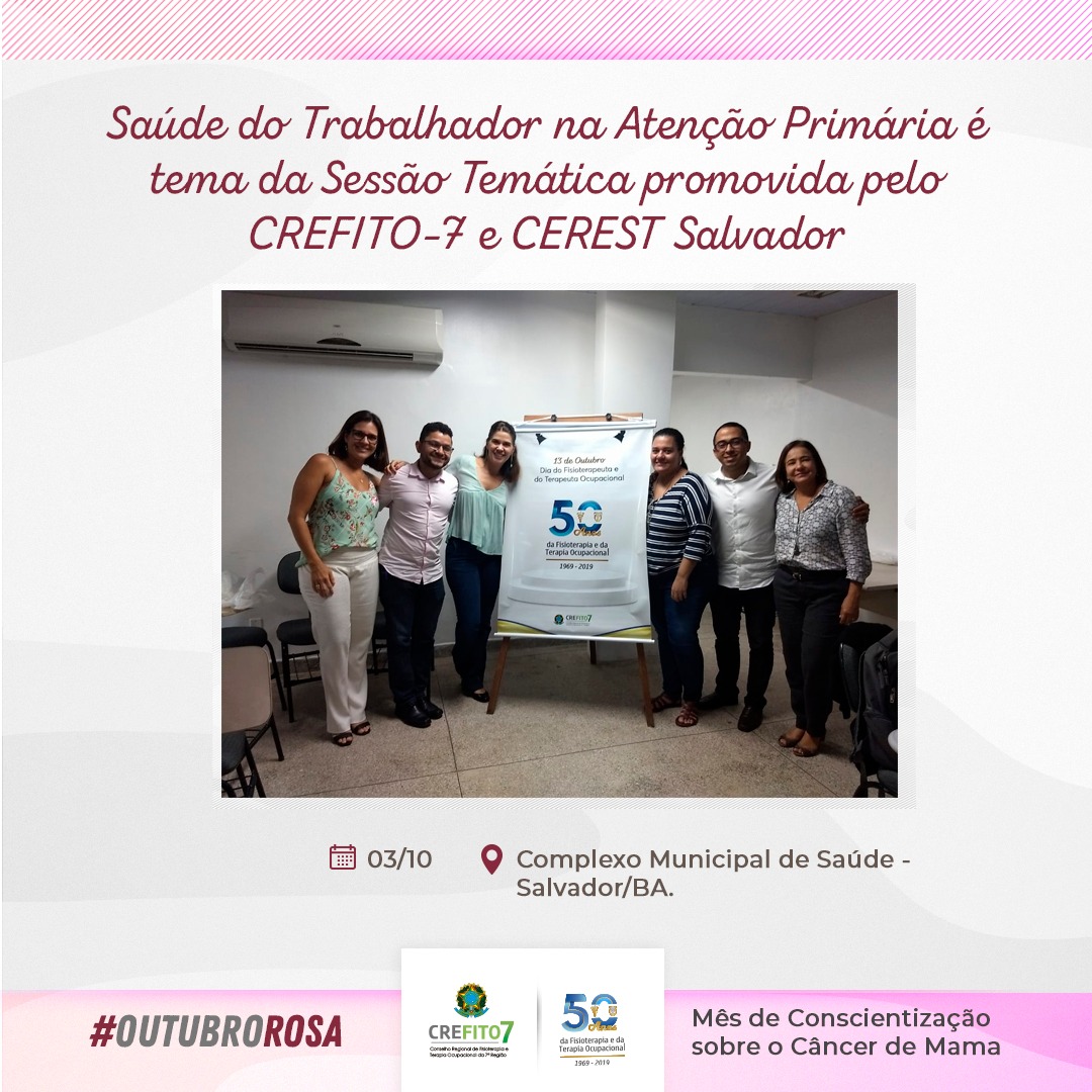 CREFITO-7 e CEREST promovem evento em Salvador/BA