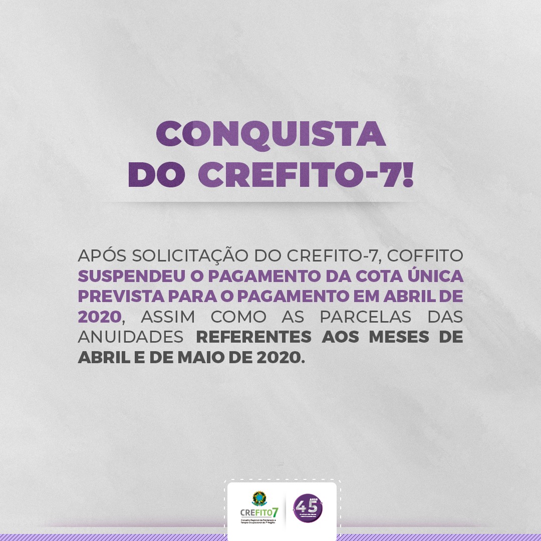 Conquista do CREFITO-7!