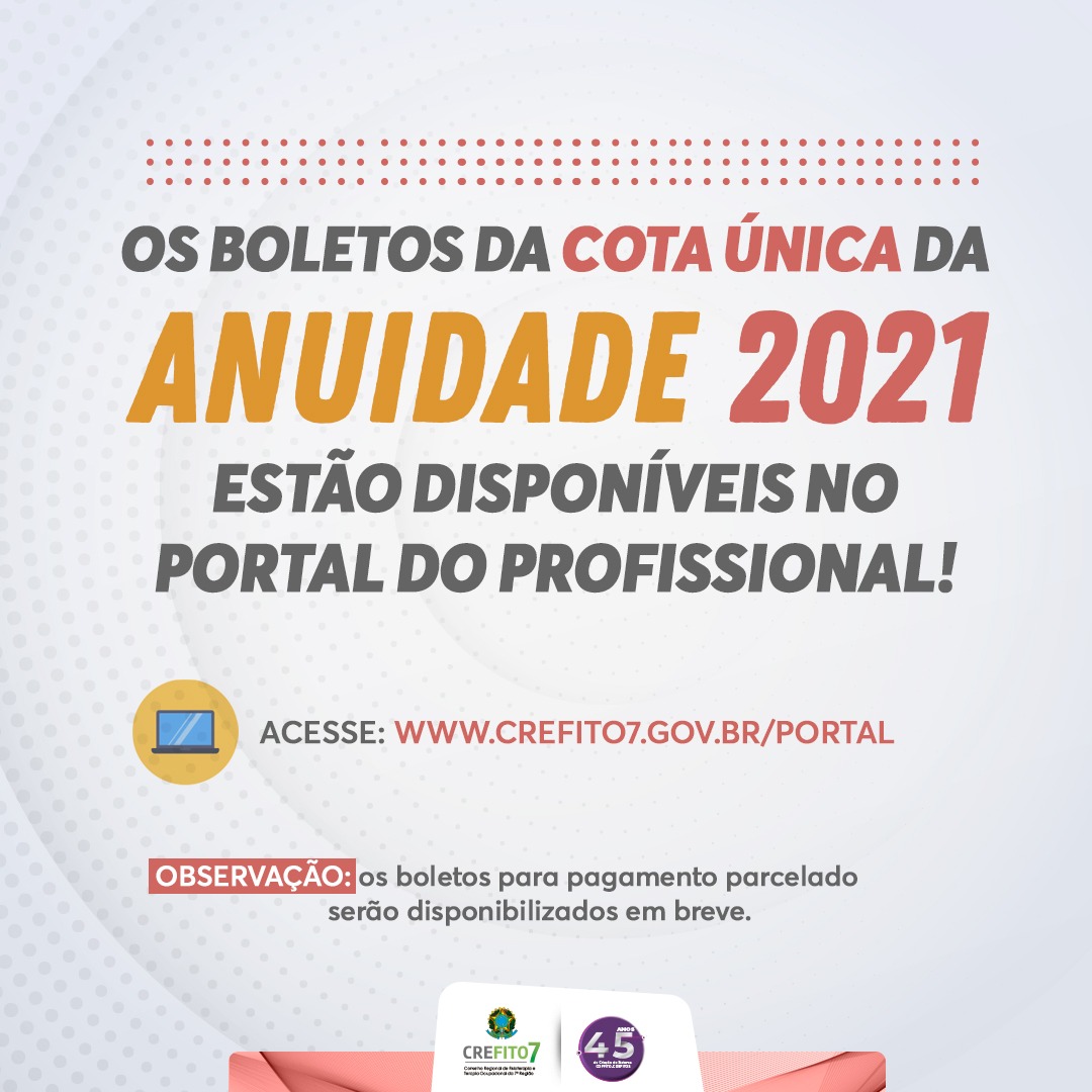 Read more about the article ANUIDADE 2021