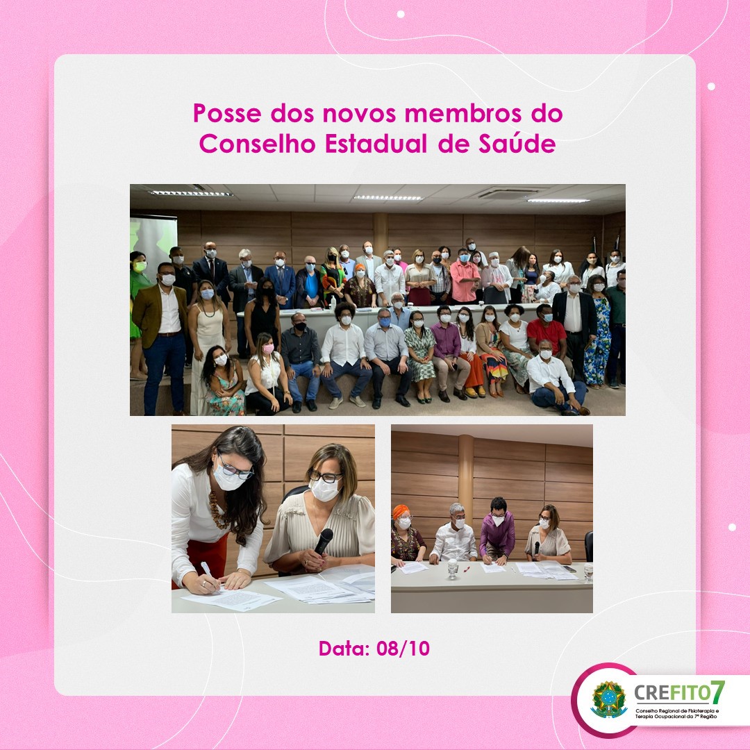 Read more about the article Posse dos novos membros do Conselho Estadual de Saúde