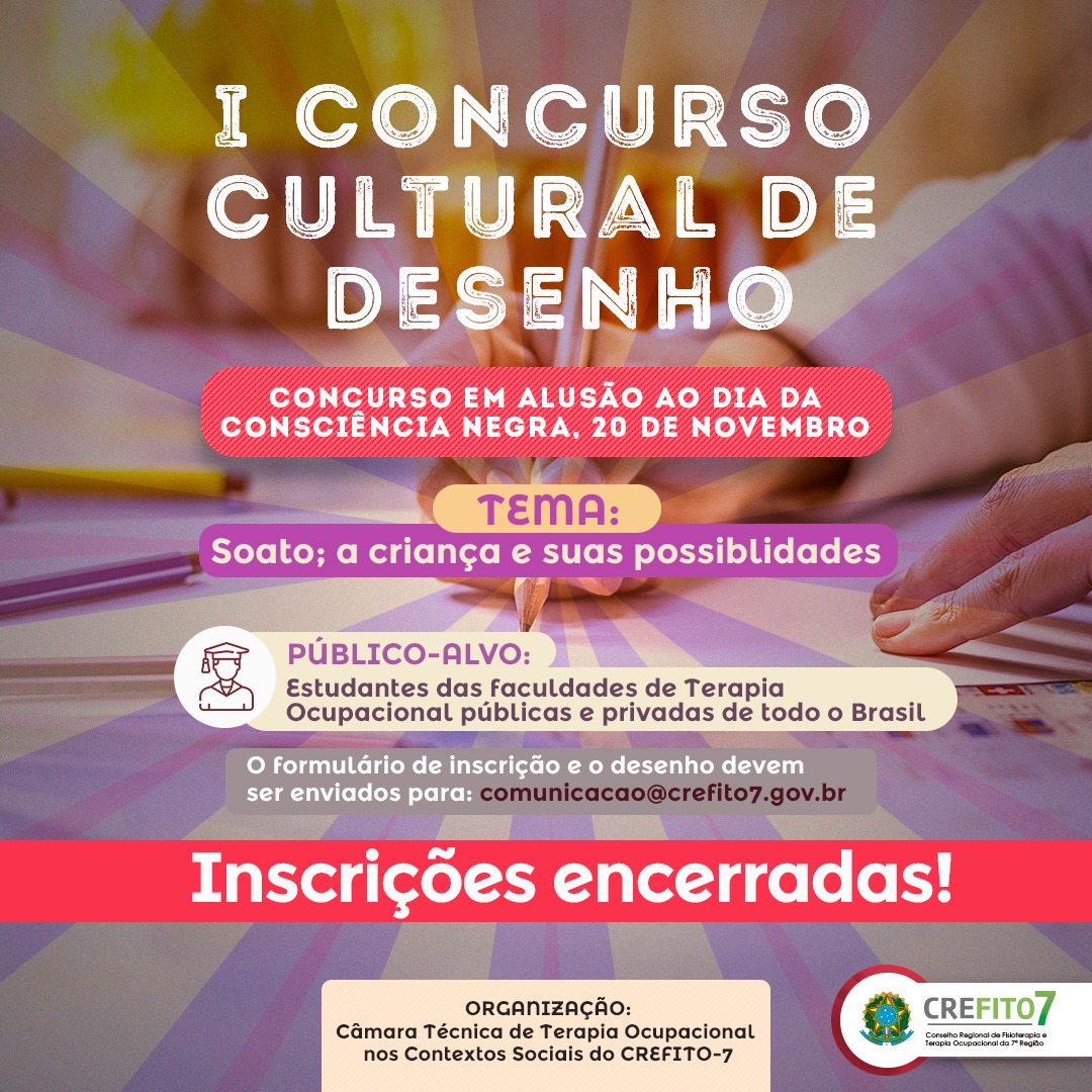 Read more about the article I Concurso Cultural – Inscrições encerradas!