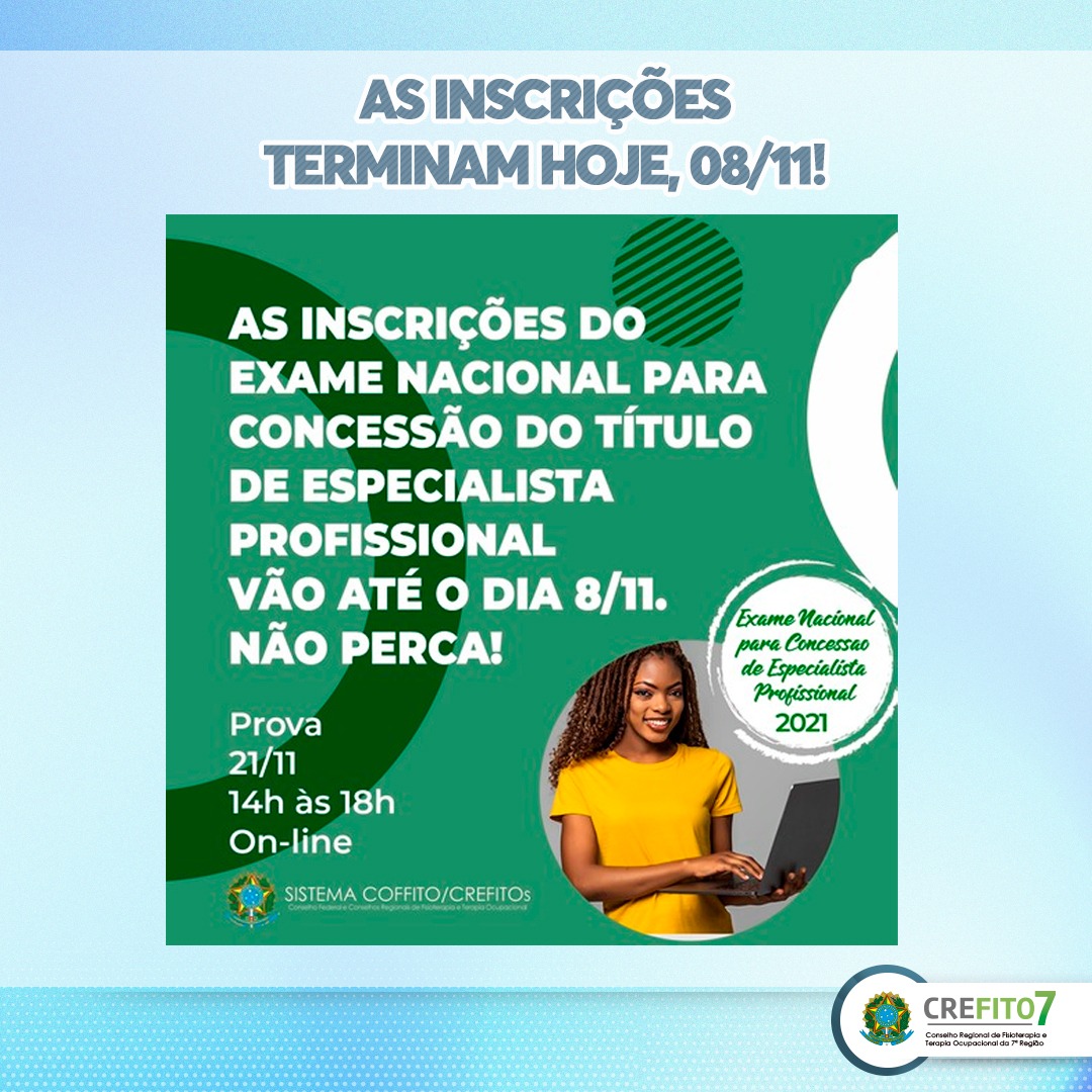 Read more about the article Exame Nacional para Concessão do Título de Especialista Profissional