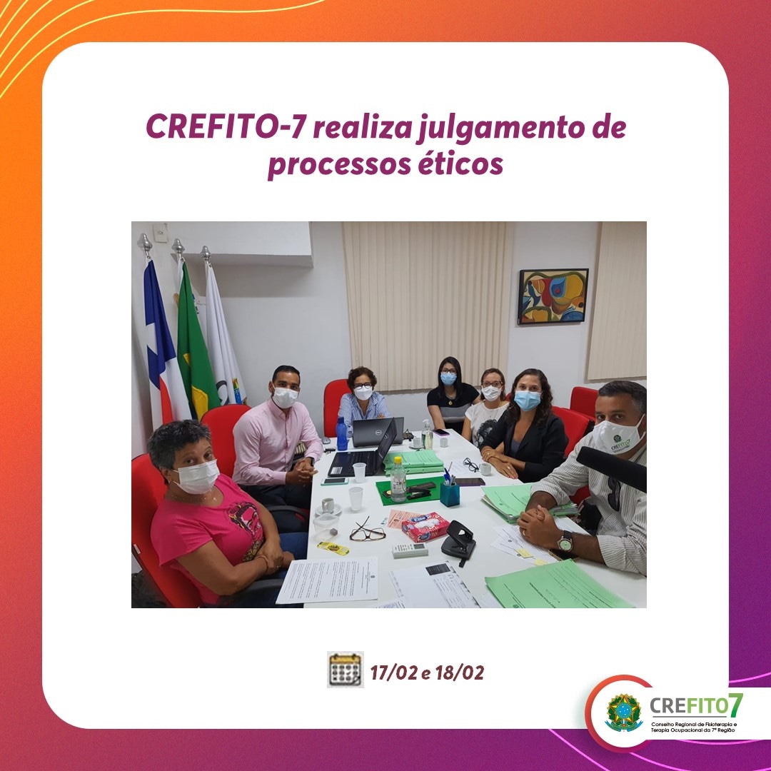 Read more about the article CREFITO-7 realiza julgamento de processos éticos