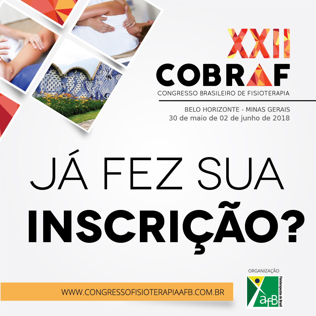 Participe do XXII Congresso Brasileiro de Fisioterapia!