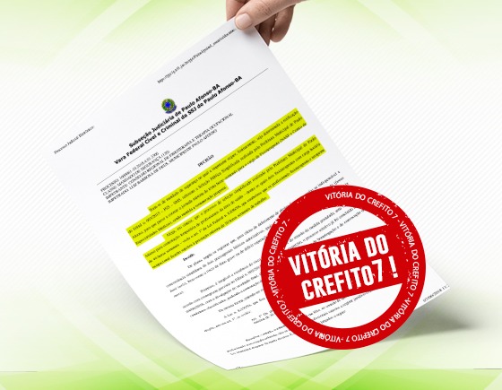 Mais uma vitória do CREFITO-7!