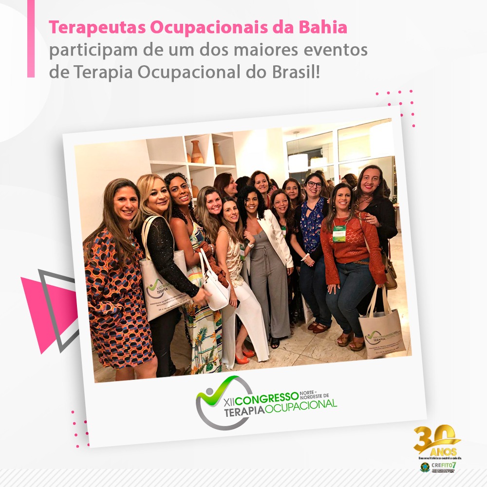 CREFITO-7 participa do XII Congresso Norte-Nordeste de Terapia Ocupacional (CONNTO)