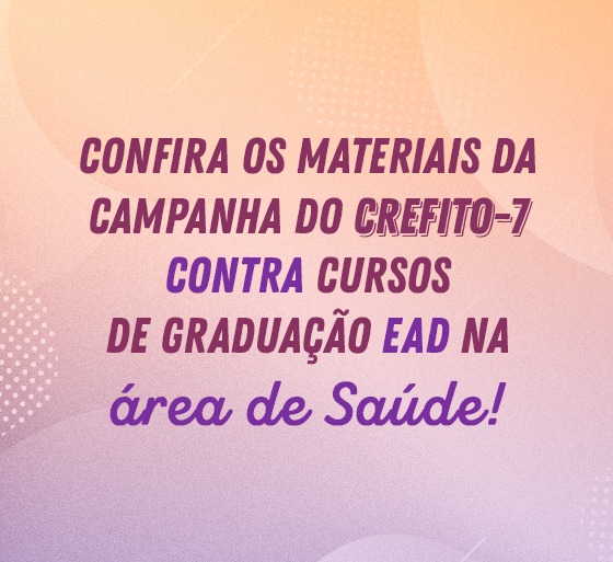 Diga NÃO a cursos de graduação à distância na área da Saúde!