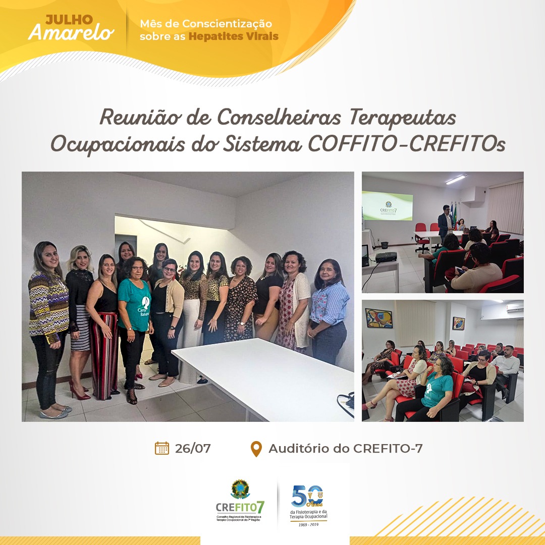 Reunião de Conselheiras Terapeutas Ocupacionais do Sistema COFFITO-CREFITOs