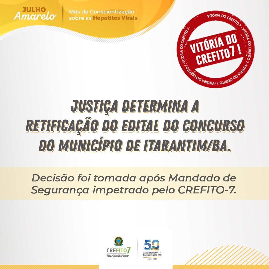 Justiça determina retificação do edital do concurso da prefeitura de Itarantim/BA