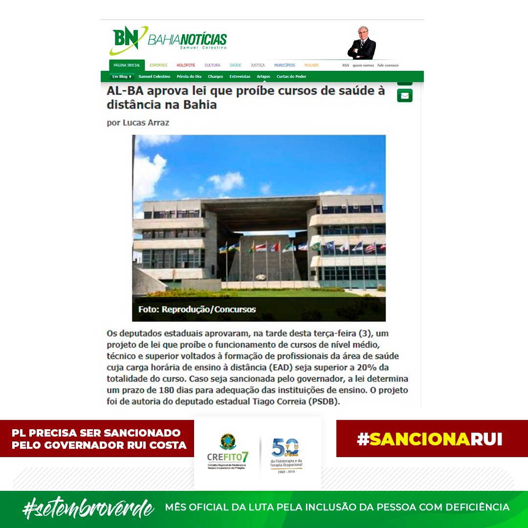 Grande avanço no combate aos cursos EAD em Saúde na Bahia!