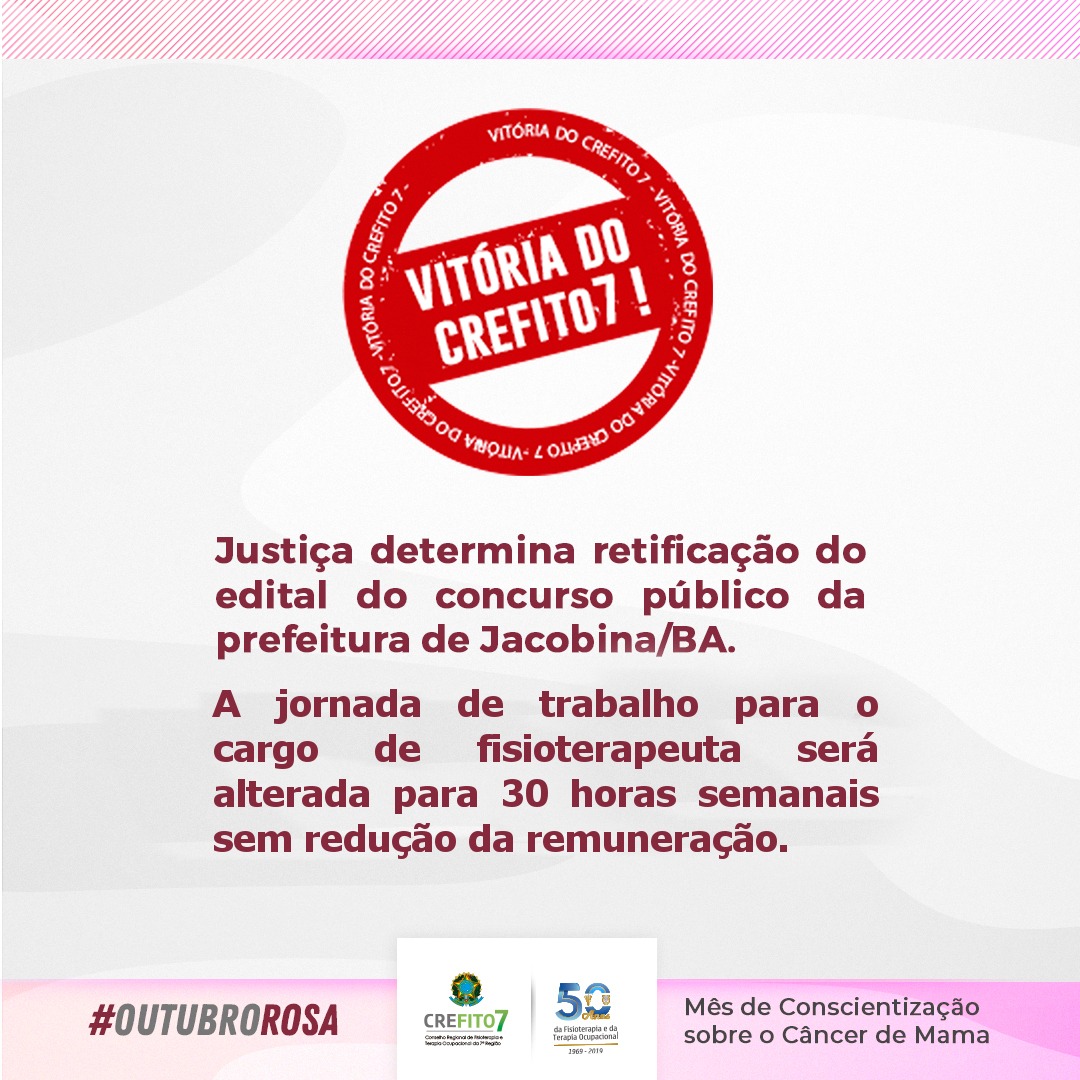 Justiça determina retificação do edital do concurso público da Prefeitura de Jacobina