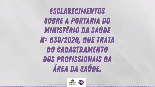 Read more about the article Cadastramento dos profissionais da área da Saúde