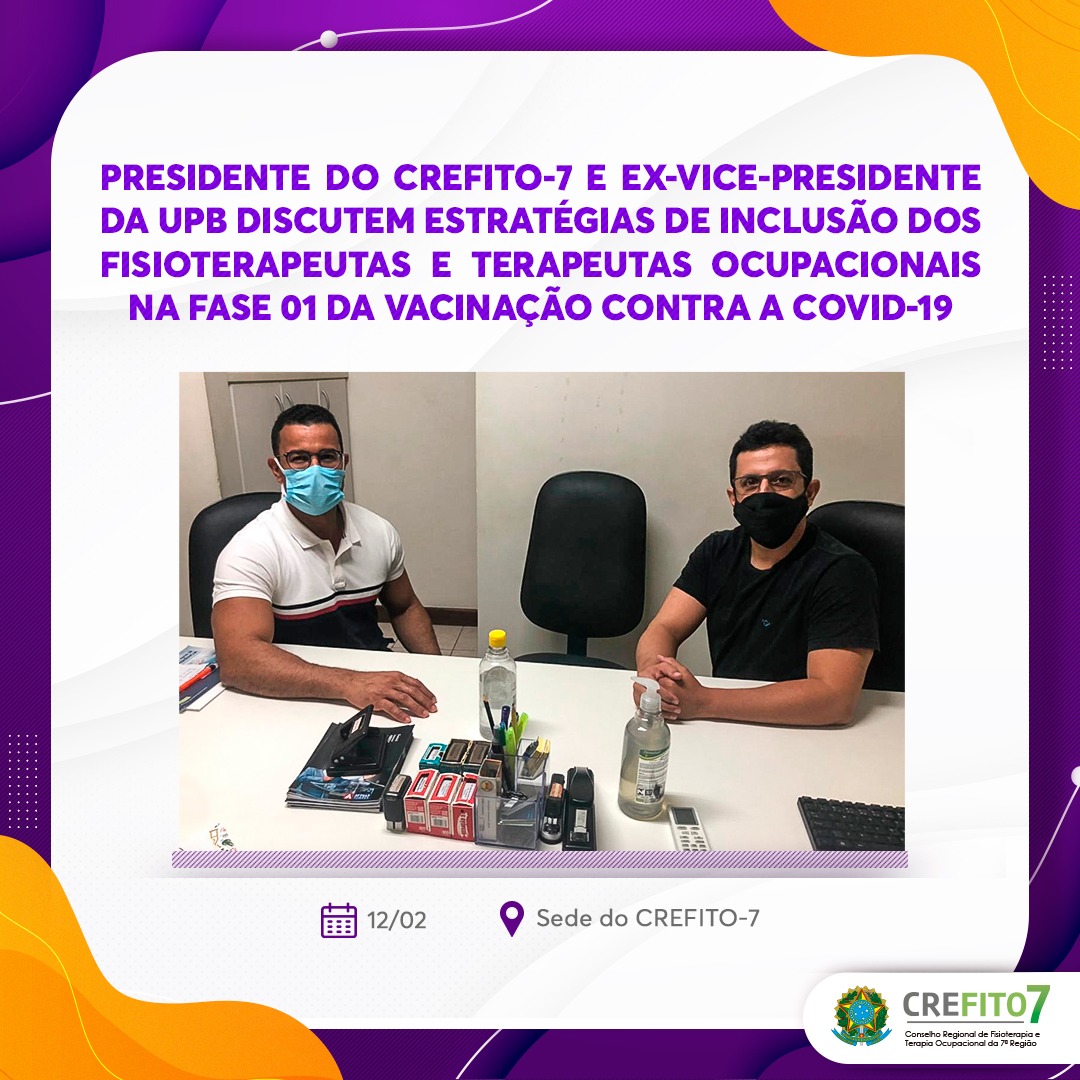 CREFITO-7 participa do V Plenária Extraordinária do FETSUAS-BA – Conselho  Regional de Fisioterapia e Terapia Ocupacional