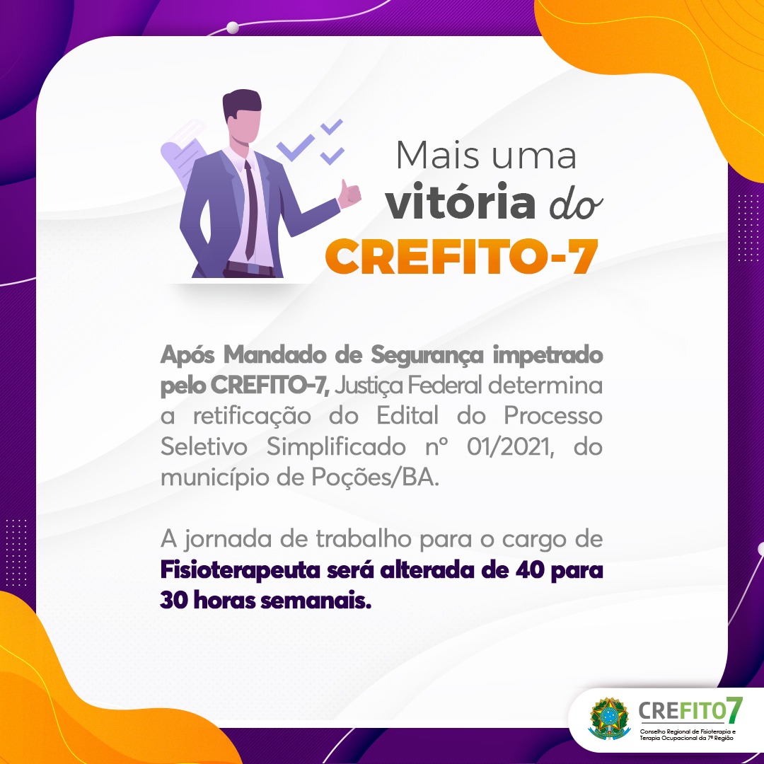 CREFITO-7 participa do V Plenária Extraordinária do FETSUAS-BA – Conselho  Regional de Fisioterapia e Terapia Ocupacional