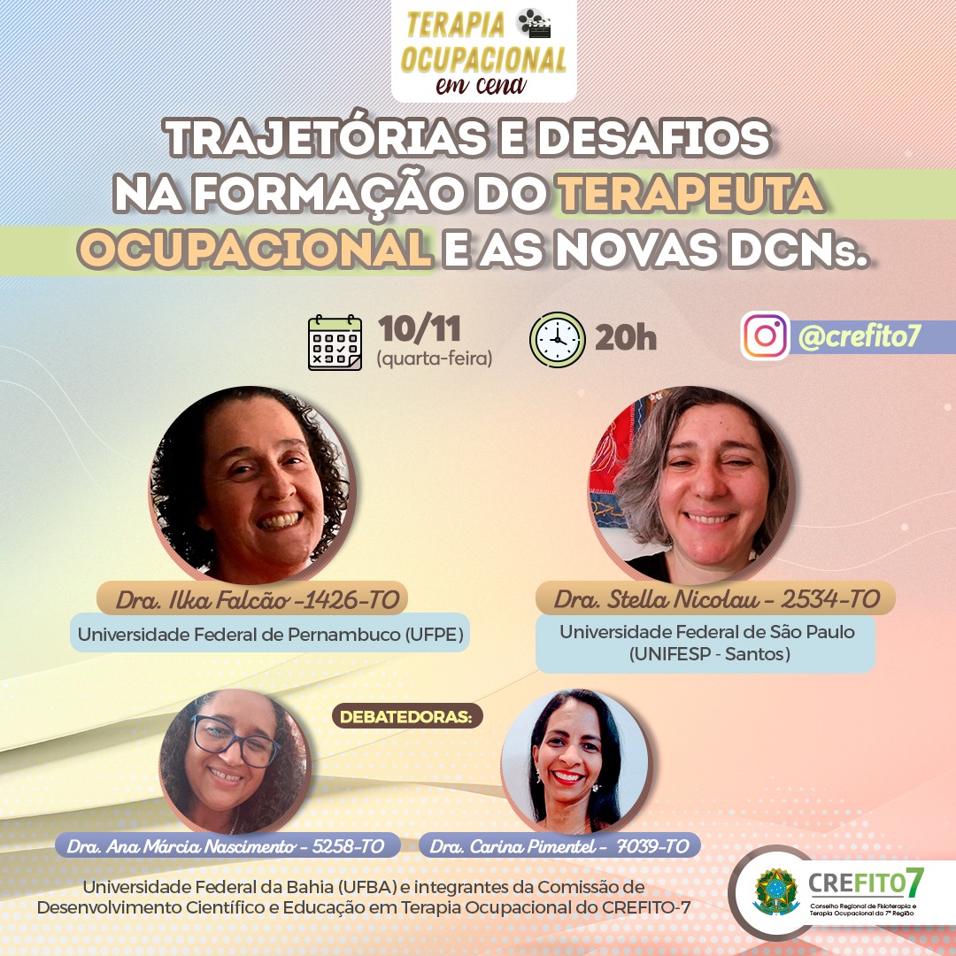 Read more about the article Live: Trajetórias e Desafios na Formação do Terapeuta Ocupacional e as novas DCNs