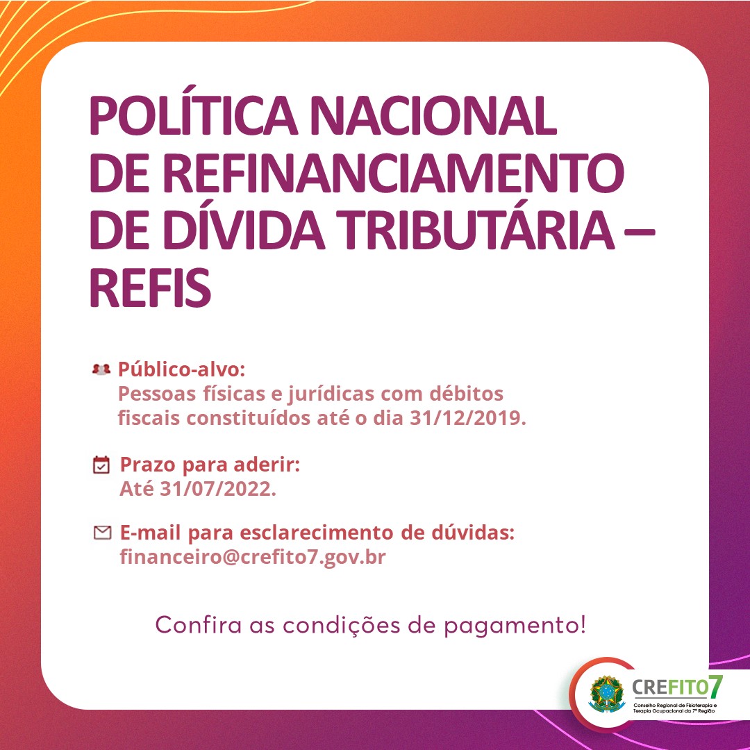 Read more about the article Política Nacional de Refinanciamento de Dívida Tributária (REFIS)