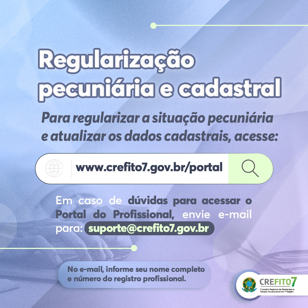 Read more about the article Regularização pecuniária e atualização cadastral