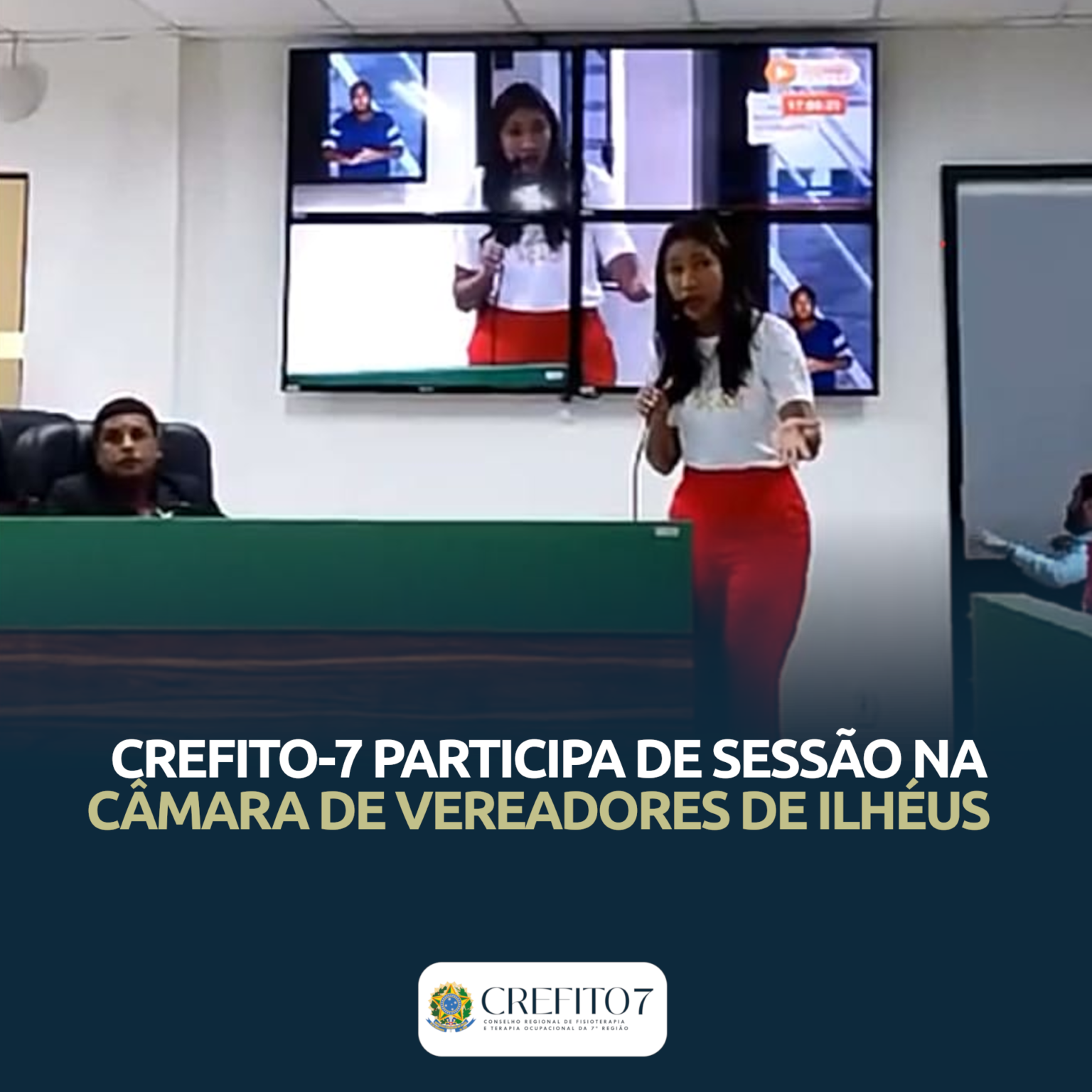 CREFITO-7 PARTICIPA DE SESSÃO NA CÂMARA DE VEREADORES DE ILHÉUS