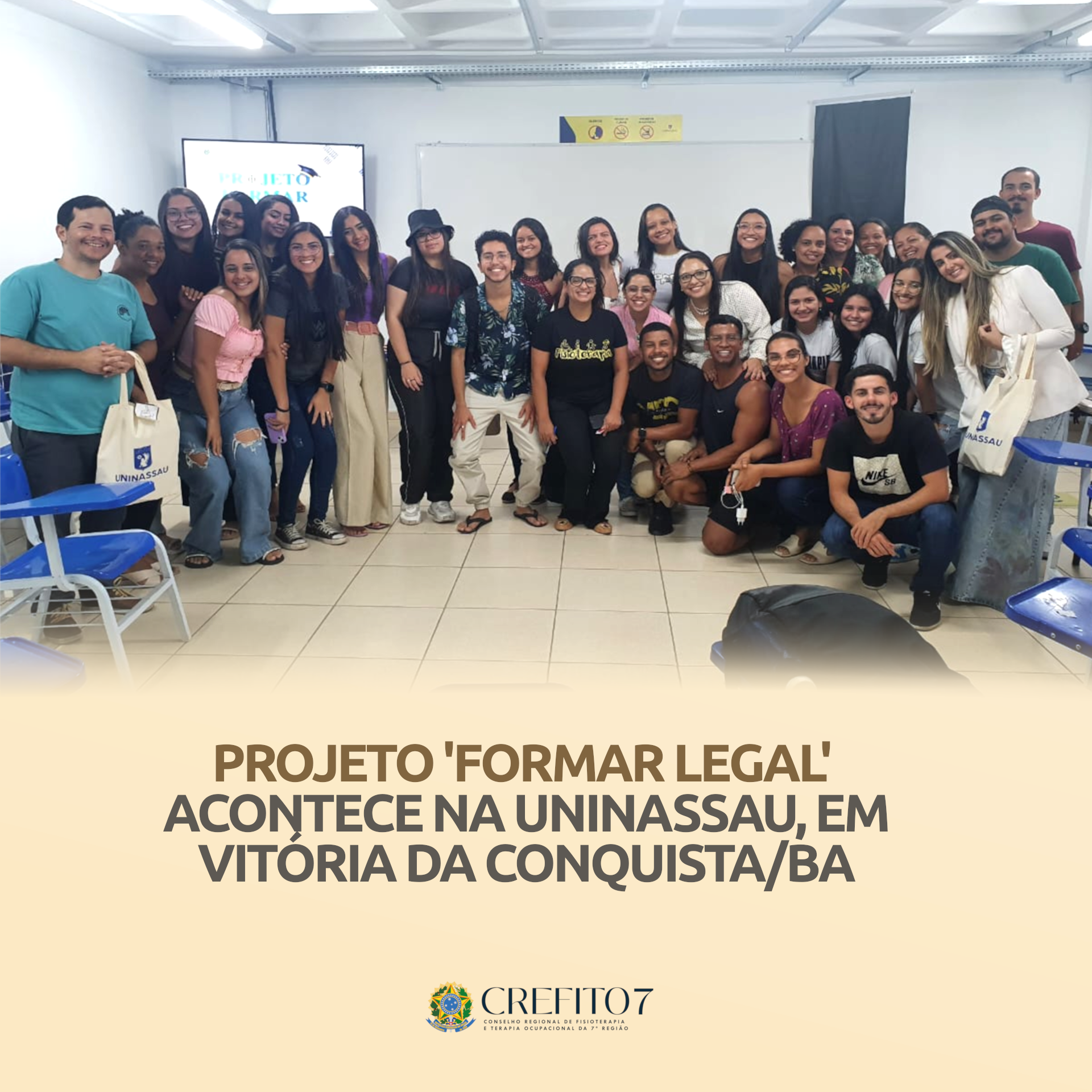 PROJETO ‘FORMAR LEGAL’ ACONTECE NA UNINASSAU, EM VITÓRIA DA CONQUISTA/BA