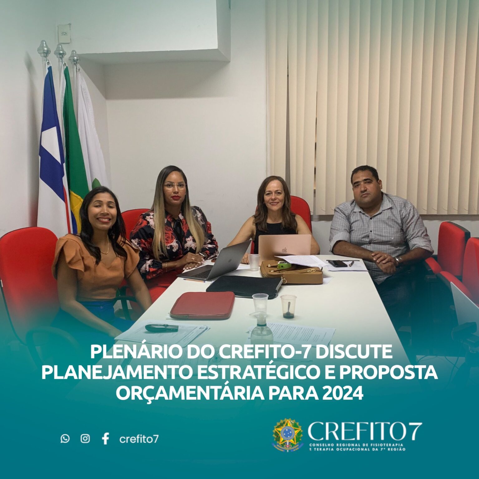 PLENÁRIO DO CREFITO-7 DISCUTE PLANEJAMENTO ESTRATÉGICO E PREVISÃO ORÇAMENTÁRIA PARA 2024